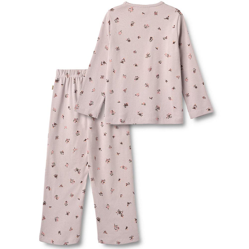 Pyjama Picoting Mila Soft Lilac Flowers