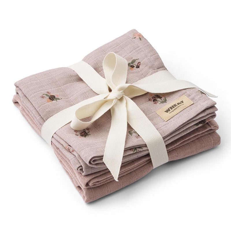 2 Pack Muslin Kaya Soft Lilac 65 x 65 cm