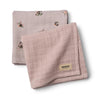 2 Pack Muslin Kaya Soft Lilac 65 x 65 cm