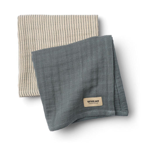 2 Pack Muslin Kaya Stormy Wheather 65 x 65 cm