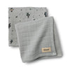 2 Pack Muslin Kaya Soft Rain 65 x 65 cm