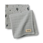 2 Pack Muslin Kaya Soft Rain 65 x 65 cm