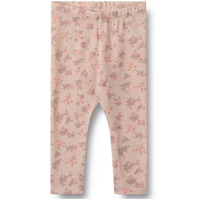 Merino Leggings Agi Lilac Flowers