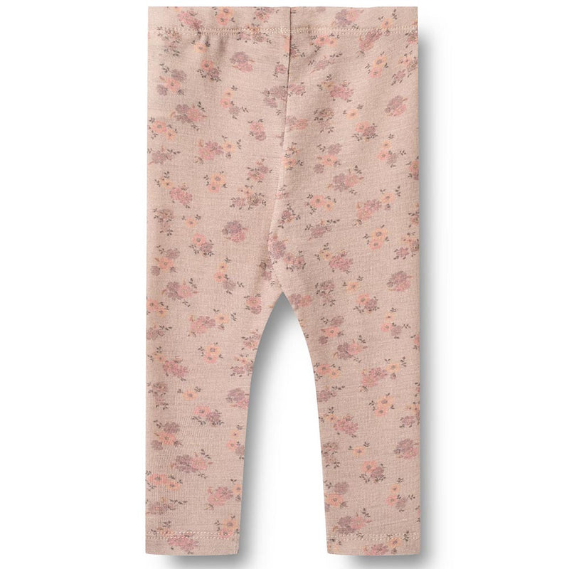Merino Leggings Agi Lilac Flowers