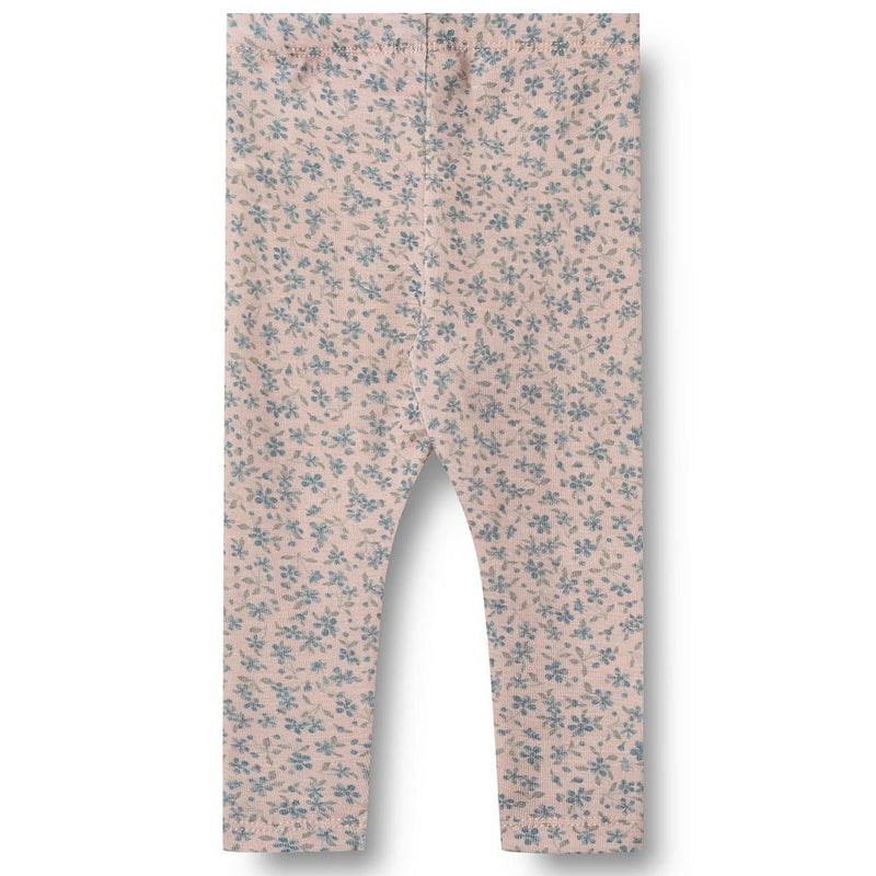 Merino Leggings Agi Blue Flowers