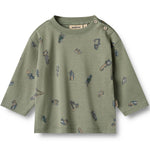 Langarmshirt Malthe Dusty Green Cars