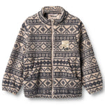 Fleece Jacke Helge Warm Sand Jaquard