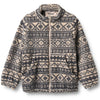 Fleece Jacke Helge Warm Sand Jaquard