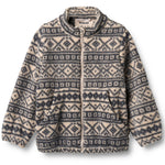 Fleece Jacke Helge Warm Sand Jaquard