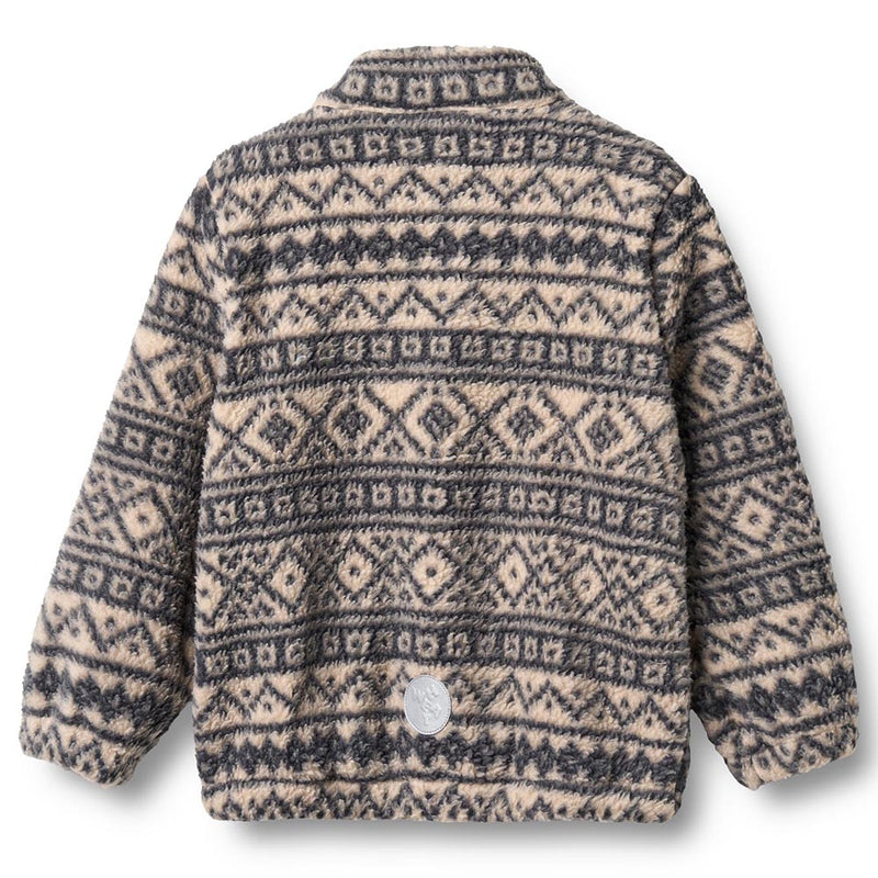 Fleece Jacke Helge Warm Sand Jaquard