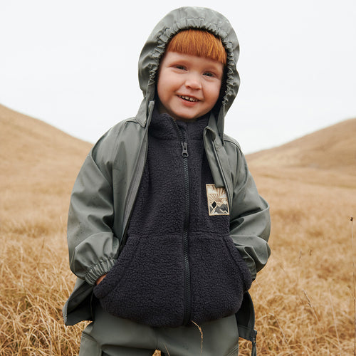 Fleece Jacke Helge Black Sea