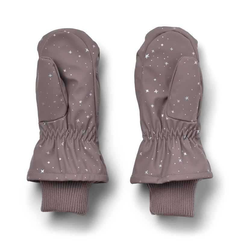 Winterhandschuhe / Fäustlinge Stormy Purple Stone Stars