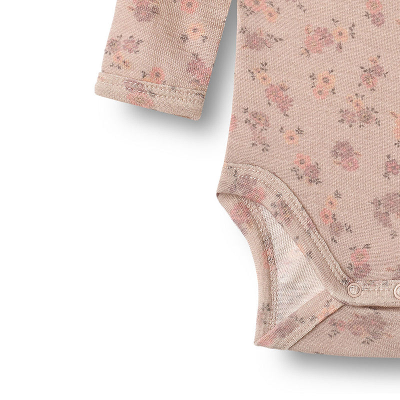 Merino Body Lucca Lilac Flowers