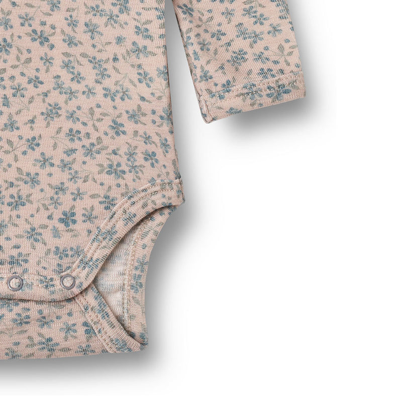 Merino Body Lucca Blue Flowers