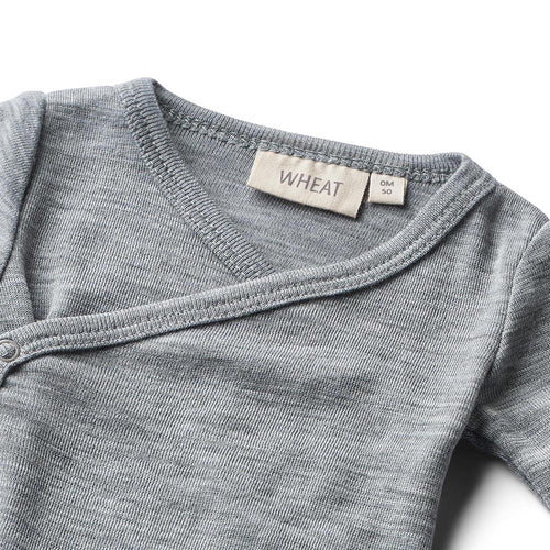 Merino Wickelbody Willow Melange Grey