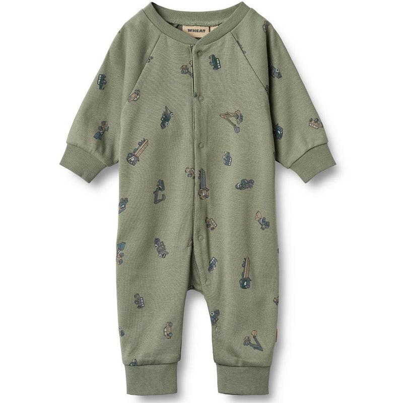 Pyjama / Strampler Lou Dusty Green Cars