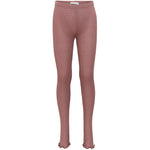 Ripp-Leggings Bieber Frill Antique Rose