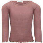 Ripp-Langarmshirt Bergen Frill Antique Rose