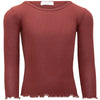 Ripp-Langarmshirt Bergen Frill Hibiscus
