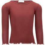 Ripp-Langarmshirt Bergen Frill Hibiscus