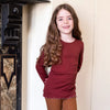 Ripp-Langarmshirt Bergen Frill Hibiscus