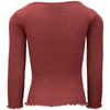 Ripp-Langarmshirt Bergen Frill Hibiscus