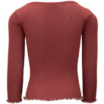 Ripp-Langarmshirt Bergen Frill Hibiscus
