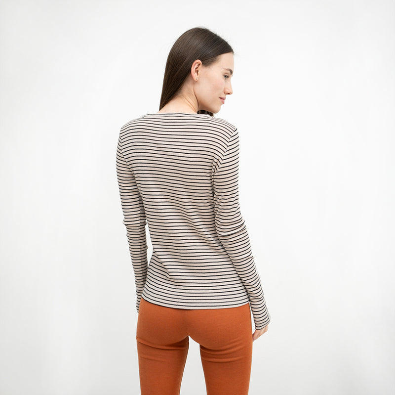 Adult Merino Langarmshirt Victory Monostripe