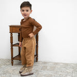 Ripp-Langarmshirt Bergen Chocolate