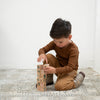 Ripp-Langarmshirt Bergen Chocolate