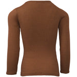 Ripp-Langarmshirt Bergen Chocolate