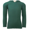 Ripp-Langarmshirt Bergen Seide Emerald