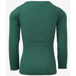 Ripp-Langarmshirt Bergen Seide Emerald