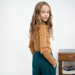 Merino Ripp-Langarmshirt Atlantic Golden Wheat