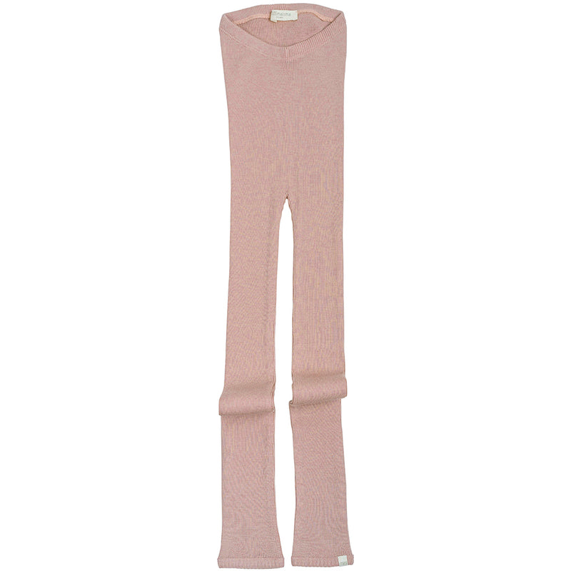 Ripp-Leggings Arona Merinowolle Dusty Rose
