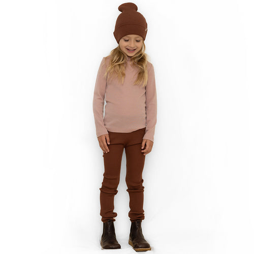 Ripp-Leggings Arona Merinowolle Gingerbread
