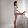 Merino Ripp-Leggings Arona Rose