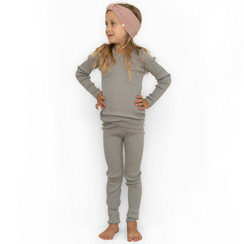 Stirnband Alba Merinowolle Dusty Rose