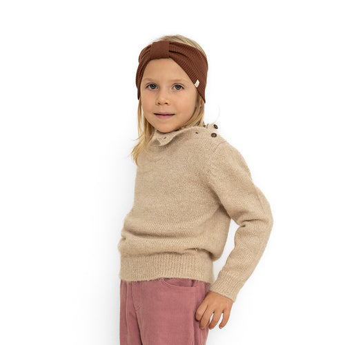 Stirnband Alba Merinowolle Gingerbread