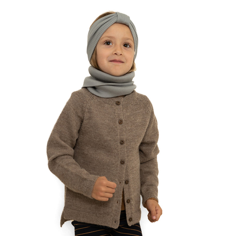 Strickjacke Kobenhaven Alpaca-Wolle Ash Brown