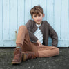 Strickjacke Kobenhaven Alpaca-Wolle Brown Sheep