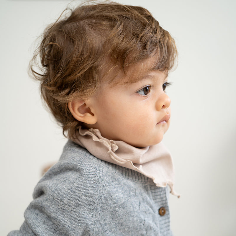 Merino Baby & Kids Rüschenschal Abib Beige