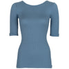 Adult Ripp-Shirt Gym Steel Blue mit 3/4-Ärmeln