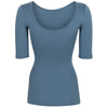 Adult Ripp-Shirt Gym Steel Blue mit 3/4-Ärmeln