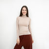 Adult Merino Langarm-Rollkragenshirt Vakrast Beige