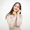 Adult Merino Langarm-Rollkragenshirt Vakrast Beige