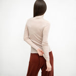 Adult Merino Langarm-Rollkragenshirt Vakrast Beige