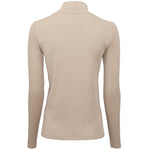 Adult Merino Langarm-Rollkragenshirt Vakrast Beige