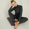 Women Langarm-Rollkragenshirt Vakrast Merinowolle Dark Green