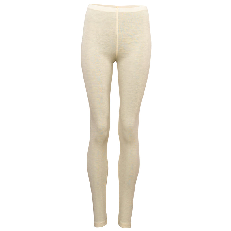 Women Leggings Vauw Merinowolle Off White
